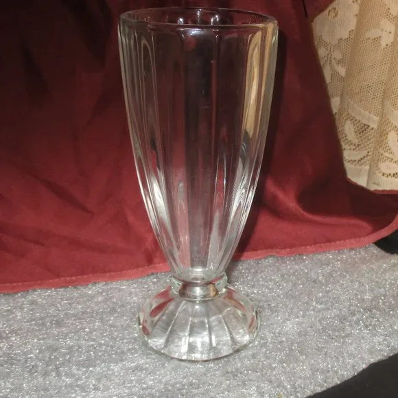 Libbey Sundae Glass 7.5" Tall VINTAGE Thick Glass 1950's - Picture 1 of 6